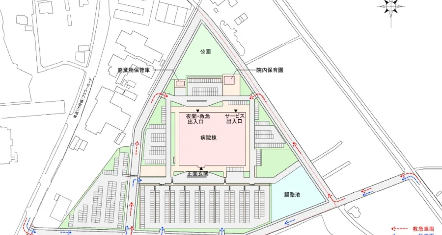 市立加西病院 基本計画配置案