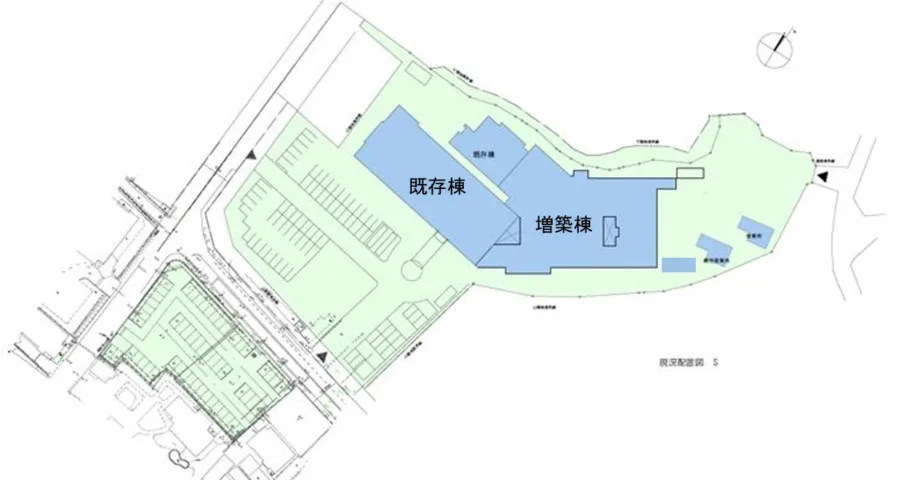 那須南病院 現況配置図