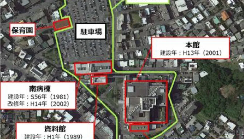 沖縄県立中部病院 配置