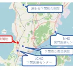 下関市立病院 map