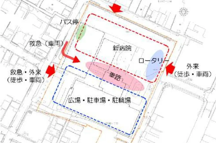 山形市立病院済生館 配置